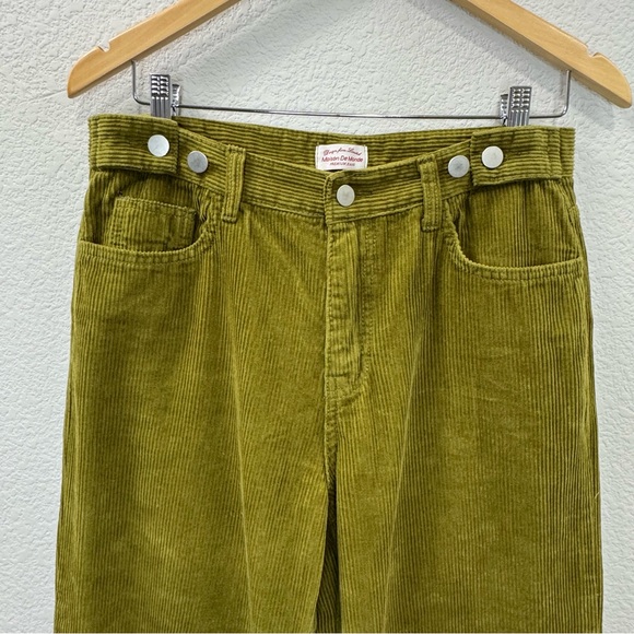 Vintage Olive Wide Leg Pants - Picture 4 of 10